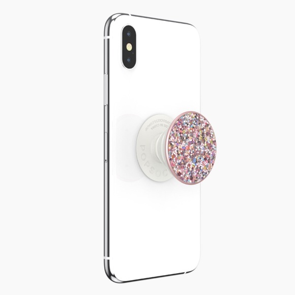 POPSOCKET Pink Crushed Glitter Sparkle Bling Premium PopGrip Phone Stand - Picture 4 of 12